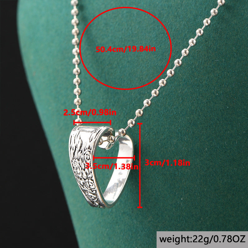 Flower Love Pendant Necklace For Women