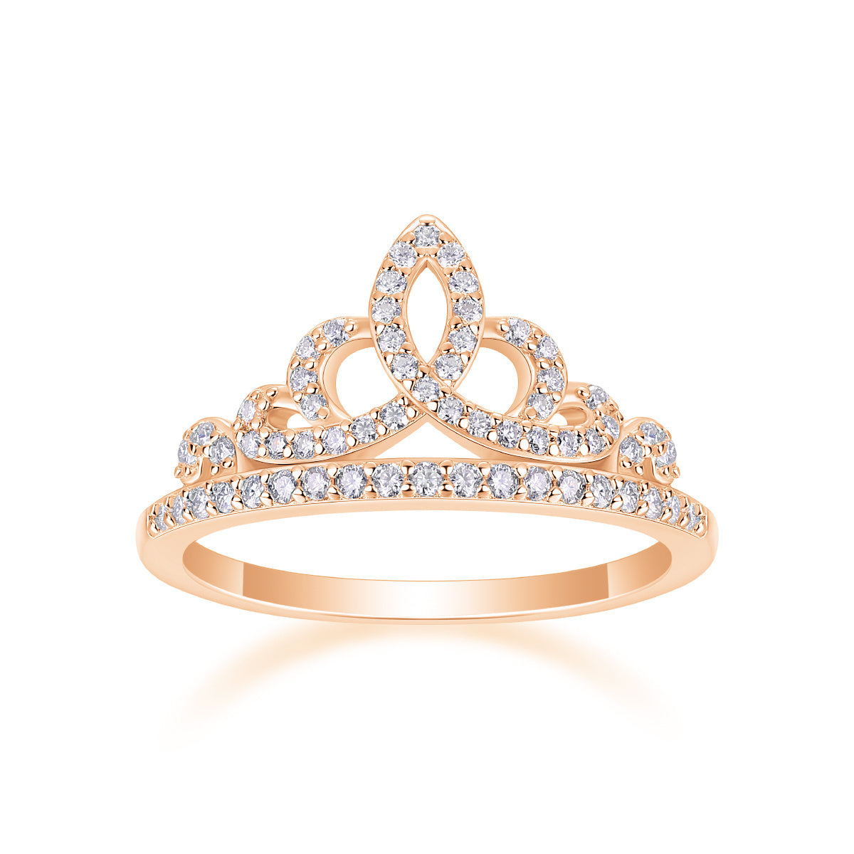 A Lively Summer Romance - A Wedding Ring Set With Top-quality Moissanite S925 Silver And Platinum-plated Diamond Can Be Tested With A Diamond Pen. The Ring Is In Gold And Rose Gold