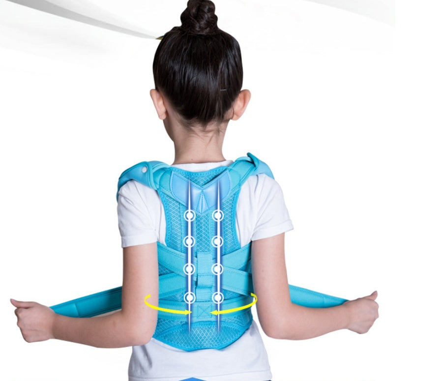 Child spine correction kyphosis correction with sitting posture corrector to correct male and female students back child posture correction belt
