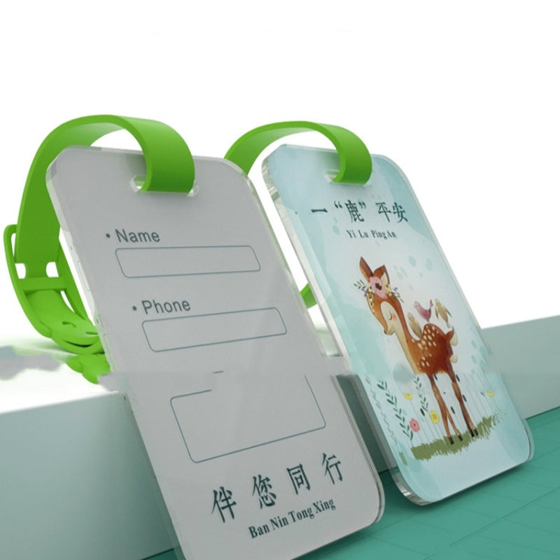 Customized Acrylic Luggage Tag Pendants