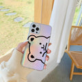 Compatible with Apple, Suitable For Iphone12 Mobile Phone Shell Iphone11 Transparent XR Cartoon XS Cute 11 7 8Plus Bear