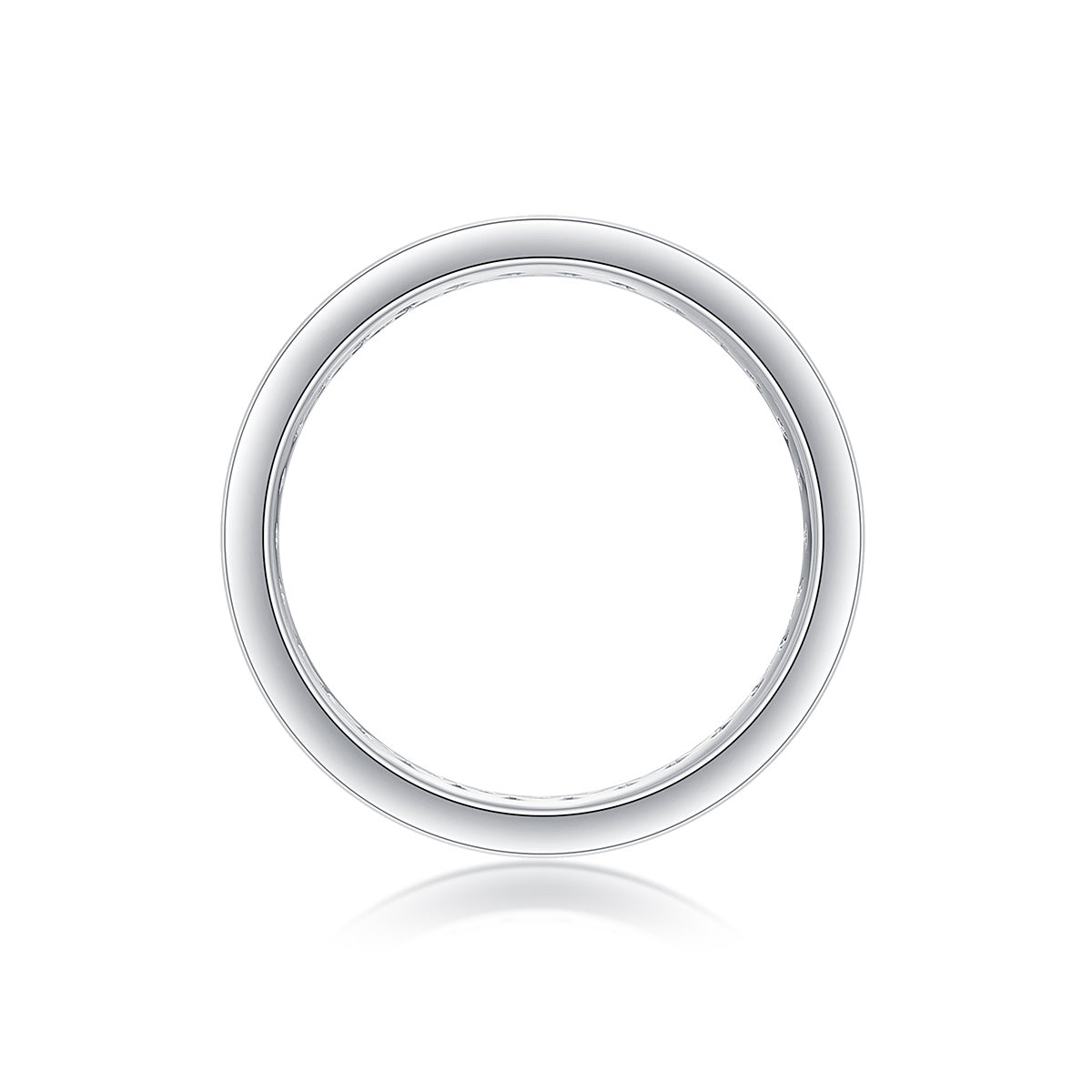 Fashionable Star Ring - Set With Top-quality Moissanite S925 Silver And Platinum-plated Diamond Wedding Ring. The Ring Can Be Inspected With A Diamond Pen