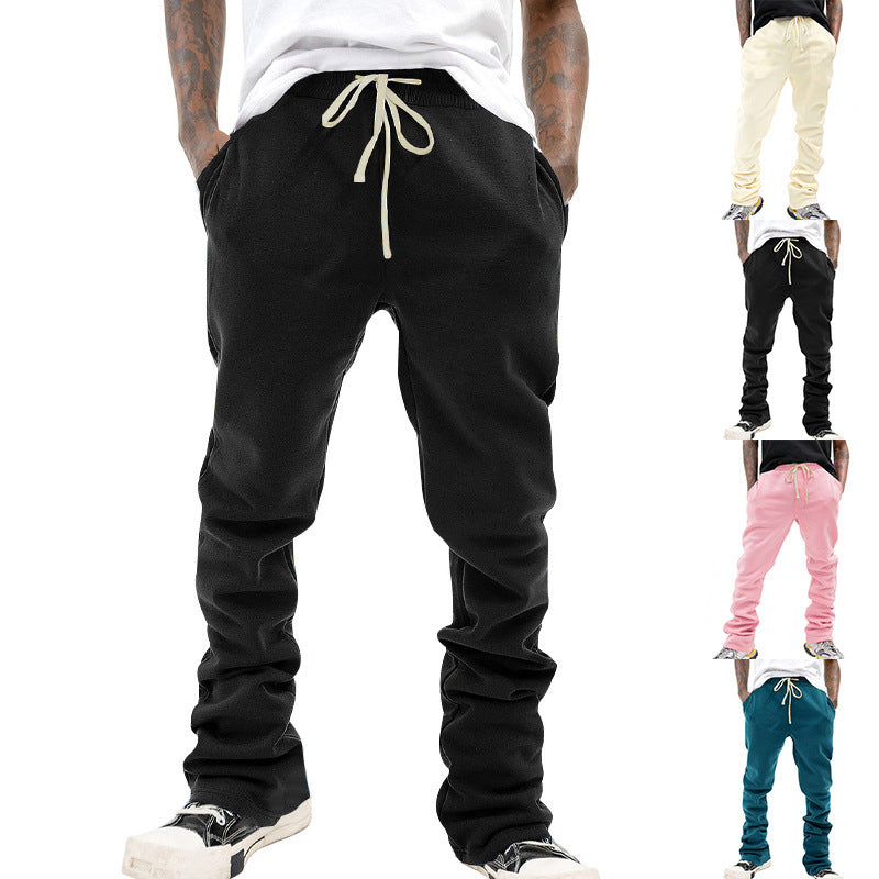 American Street Hip-hop Solid Color Vintage Men's Casual Pants
