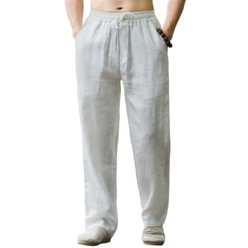 Casual Pants Men Loose Wide Leg Simple