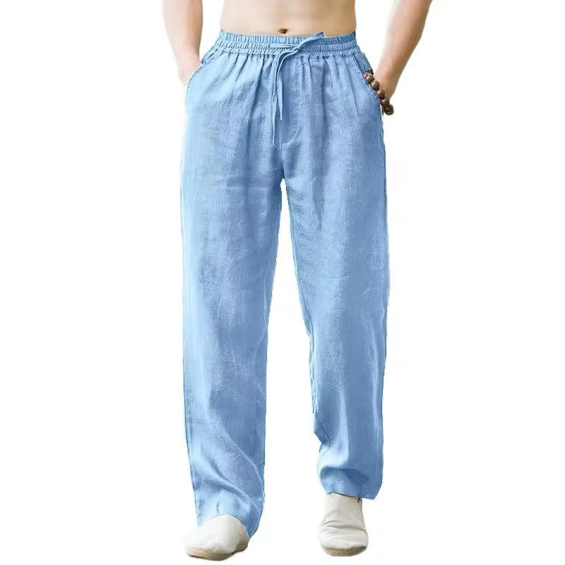 Casual Pants Men Loose Wide Leg Simple