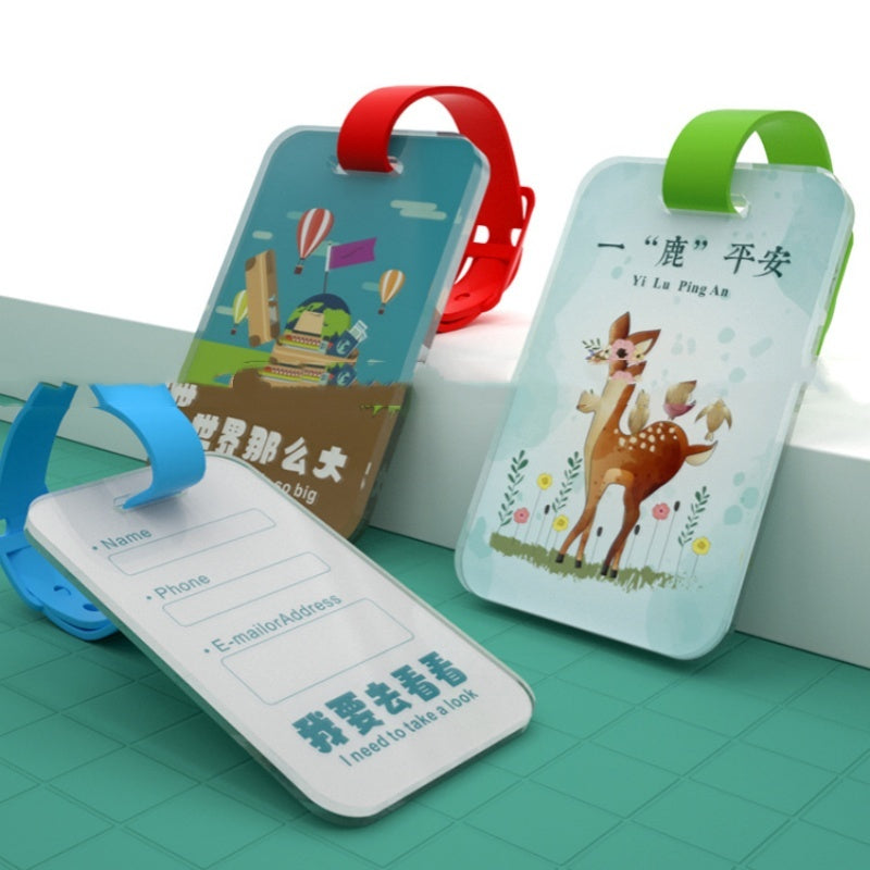 Customized Acrylic Luggage Tag Pendants