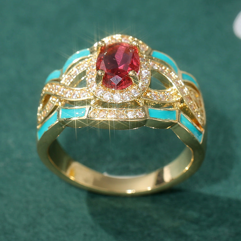 Court Style Ring India Middle East Three Sets Of Rings For Women