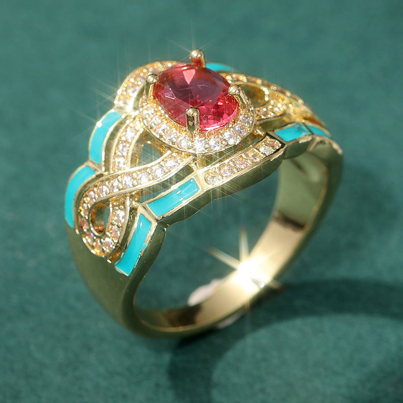 Court Style Ring India Middle East Three Sets Of Rings For Women