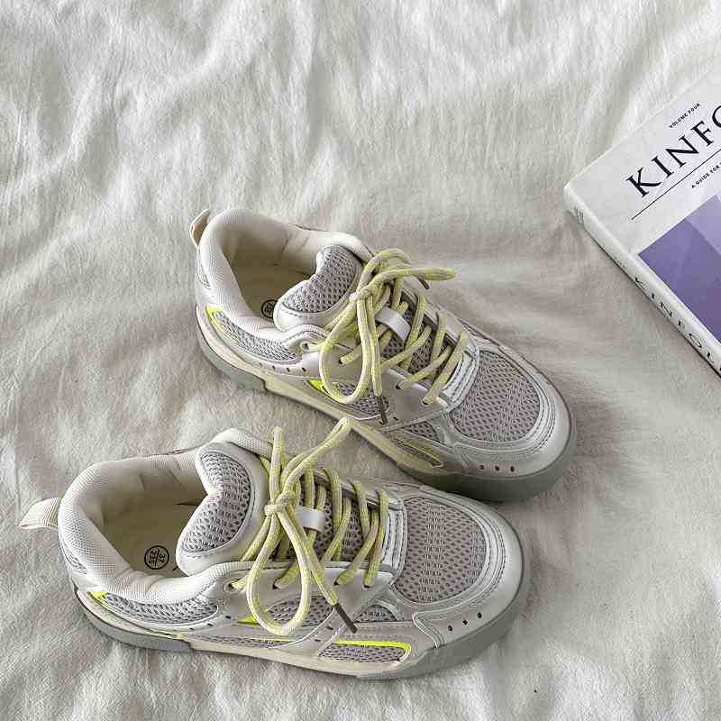 Blue Platform Breathable Bread Board Shoes For Women