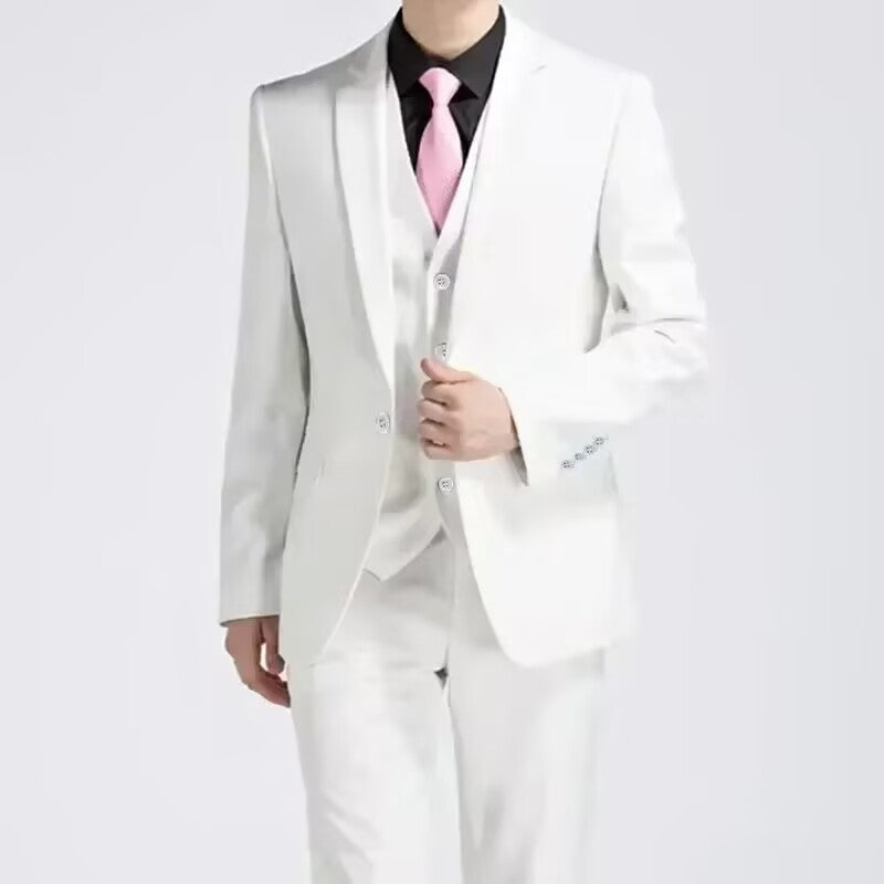 Business Casual Men's Three-piece Groom Suit