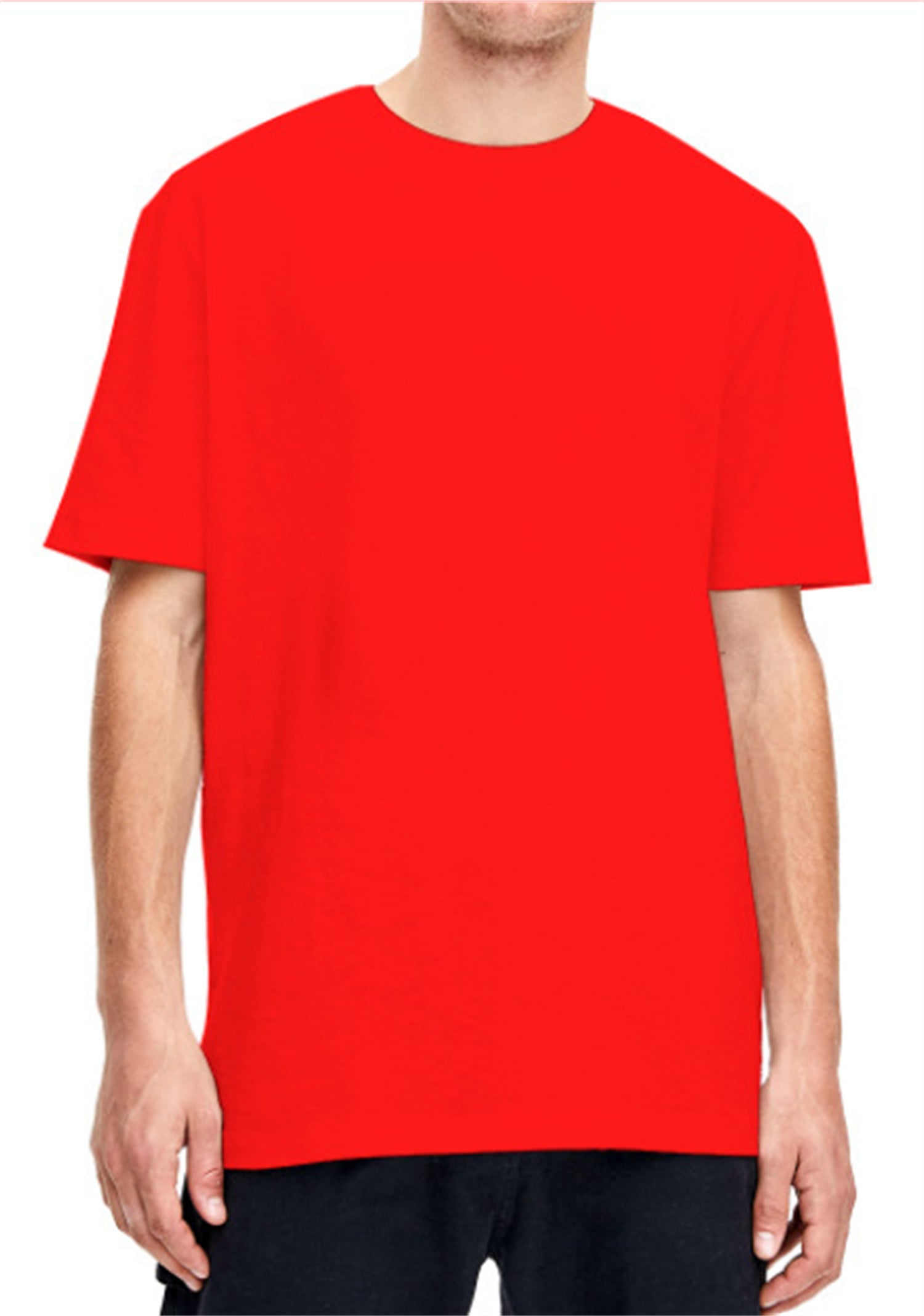 American Size Short Sleeve T-shirt Male Plus