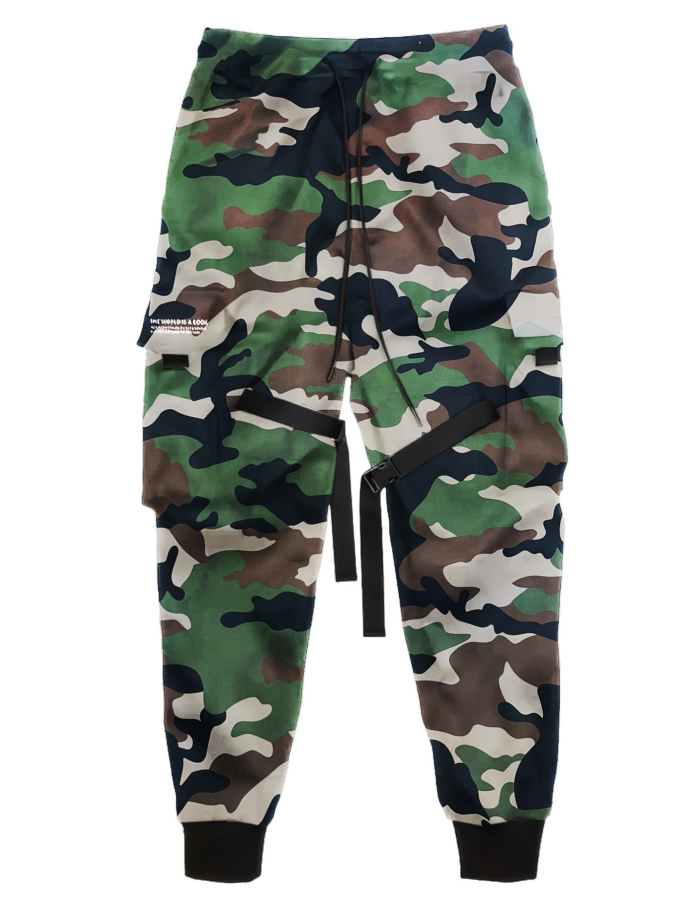 Camouflage Cargo Pants Men Korean Version Loose Long Pants Trendy Cuffed