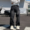 Autumn American Trendy Brand Slightly Loose Straight-leg Jeans For Men